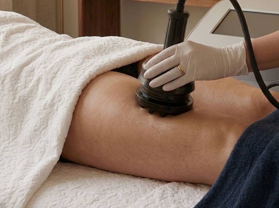 Langfristige Gewebestraffung und Cellulite-Behandlung mit der Bodyformer G5 10er-Kur bei Epitime Cologne.