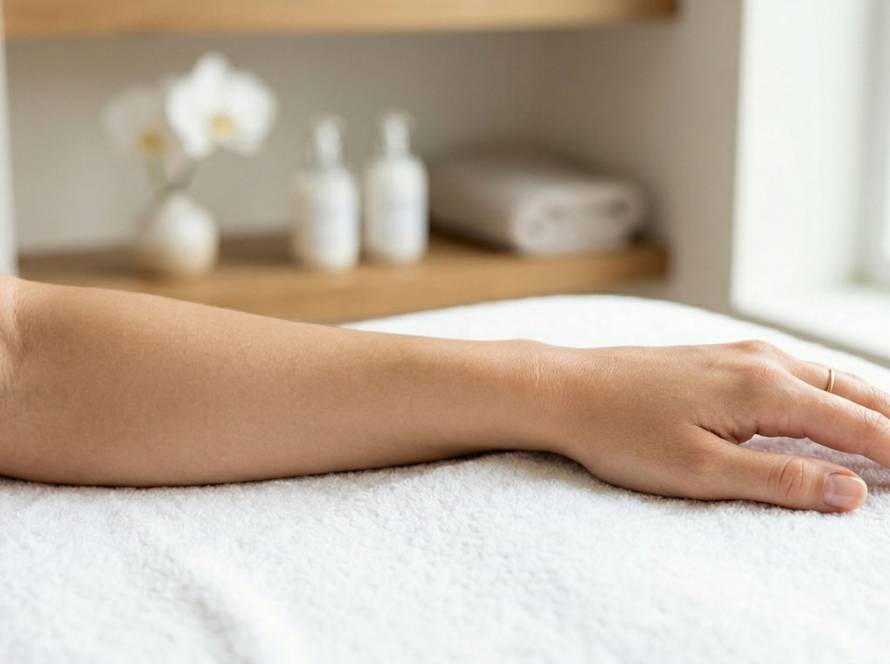 Professionelle Epilation der Unterarme für dauerhaft glatte Haut bei Epitime Cologne.